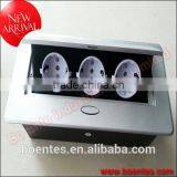 Euro Popular CE Approve Desktop Pop Up Hidden Power Socket/Outlet With 3 Way EU Standard Power Plug thumbnail-4