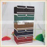 Two Lids Non-woven Storage Box With Division Inside