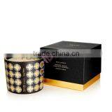 Art Paper Printed Packaging Cardboard Boxes Round Candle Box