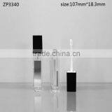 cheap wholesale acrylic material custom screen printing lipgloss bottle