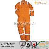 Wholesale Durable Wash Used Fire Retardant Clothing in Orange/Navy Blue Color