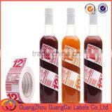 Cheap Price High Quality Fasson Material Wine Bottle Sticker Self-adhesive Stickers and Labels