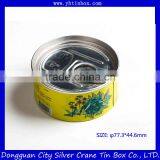 Christmas Decorative Round Good Sealing Candy Tin Box/Mint Candy Tin Box