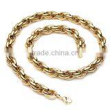 Stainless Steel Factory Twisted Chain Necklace Multilayer 18k Gold Bracelet Men Jewelry Sets thumbnail-3