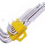 DHZ030 9pcs Hex Key Wrench Long Set