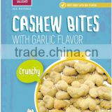 Coated cashew nuts, coated garlic nuts