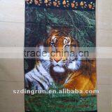 100% Cotton Animal Reactive Printed Beach Towel