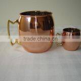 MINI SMALL MOSCOW MULE COPPER MUG PURE SOLID 100% COPPER NEW STLYE thumbnail-2