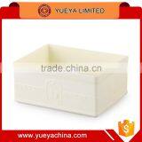 Elegant Embossed Jewelry Storage Case Desktop Stuff Organizer -white S Size thumbnail-1