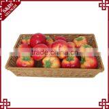 Functional Washable Plastic Wicker Rattan Display Basket for Fruit Storage thumbnail-2