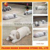 Hand Carved Life Size Animal Carving Foo Dog Sculpture thumbnail-4