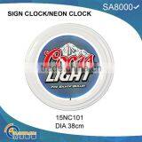 Neon Clock Neon Light Wall Clock thumbnail-1
