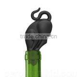 Silicone Kitty Black Cat Butt Wine Bottle Stopper thumbnail-2