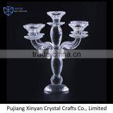 New Selling Attractive Style Clear Wedding Centerpieces Candelabra for Sale thumbnail-1
