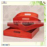 Mini Disposable Wooden Fast Food Serving Tray thumbnail-4