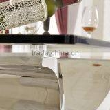 TH346 2015 Most Popular Cheap Glass Top Metal Base Dining Table Glass Table thumbnail-2