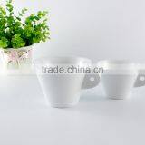 Wholesale White Custom Logo Cappuccino Cup and Saucer Set thumbnail-4