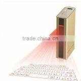 2015 Latest Four In One Laser Virtual Keyboard Bluetooth Wireless Keyboard With Speaker & Power Bank & Voice Guide Function thumbnail-2