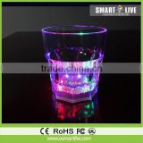 Factory sale flashing liquid active Light up champagne Flute