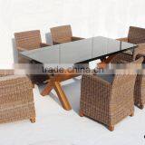Leisure Rattan Furniture High Back Chair and Table for Outdoor thumbnail-1