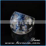 Handmade Jewelry With Real Flowers , Pressed Flower Resin Ring thumbnail-4