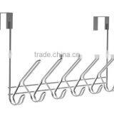 Heavy Duty Chrome Finish Over The Door 15 Hooks Organizer Rack thumbnail-2