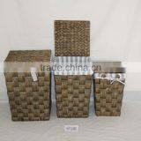 Seagrass +Rush Mixed Woven Big S/3 Storage Basket thumbnail-1
