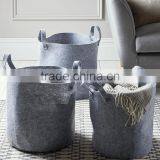Factory Price With High Quality Eco Friendly Handmade Laundry Bag Felt Non Woven Laundry Basket With Handles China Suppliers thumbnail-2