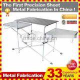Outdoor Food Prep Area Portable Cooking Kitchen Grill Table Folding Camping Rack thumbnail-2