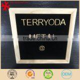 Changeable Letter Menu Board With Oak Frame, Black Felt, 10X10 Inches thumbnail-2