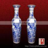 Antique Blue and White High Hell Ceramic Vase Flower Wholesale thumbnail-1