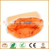 Unisex Messenger Bag and Backpack. Brown Canvas With Orange Details and Lining. Multiple Pockets thumbnail-5