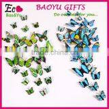 3D Butterfly Multicolor Butterflies Wall Quote Stickers Shopping Window Home Wall Decoration Fridge Magnet