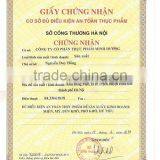 Certificate food safety