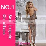 Sunspice Japanese Girl Hot Sale Nighty Dress Sex Products Sexy Sexy Transparent Black Long Sexy Clubwear thumbnail-2