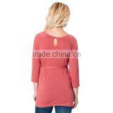 Hot Sale Cheap Pregnancy Cotton Blouse Wholesale Maternity Clothing thumbnail-4