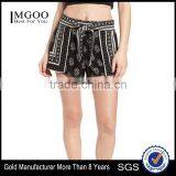 MGOO Latest Design Beautiful Pattern Women Shorts Sublimation Printing Chiffon Jogger Pants thumbnail-1