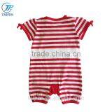 Newborn Baby Girl Bodysuit With Stripe Navy Style Kid Clothes Designs For Toddler Summer Short Sleeves Baby Romper thumbnail-2
