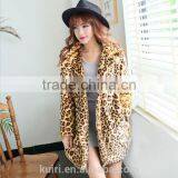 Hot-selling New Winter Faux Fur Coat Thick Warm Leopard Mink Trench Coats Sexy Luxury Female Overcoat Long Plus Size thumbnail-1