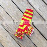 Wholesale Christmas Clothing Children Red Green Stripe Double Ruffle Leggings And Tops Girls Chrstmas Outfit thumbnail-2