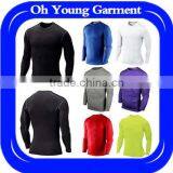 Men Sports Gym Wear Athletic Compression Thermal Base Layers Gear Under Tee Tops Sportwear Marathon T-Shirts thumbnail-1