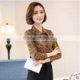New Models Blouses Fashion Elegant Office Blouse Work Wear Loose Printed Women Formal Tops and Blouses thumbnail-5