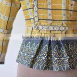 Handmade Vintage Kantha Boho Jacket in One of a Kind Yellowish Print ~ Small thumbnail-6