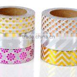 6 Pure Colors Washi Tape One Set Adhesive Paper Gold Stamping Carton Packing thumbnail-3