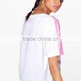 Custom Sublimated Rugby Sports Wear for Girl 2018 Trend Pink Print t Shirt thumbnail-5
