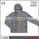 Ladies' Casual Outdoor Sport Knitted Wear Melange Walking Fleece Hoodie Jacket thumbnail-1