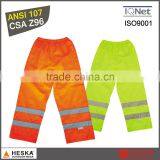 High Visibility Winter Trousers Custom Waterproof Pants