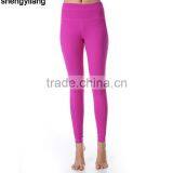Toning Belly in Tall Waist Tight Yoga Ninth Pants 85% Polyester + 15% Spandex Women Wholesale Yoga Pants thumbnail-3