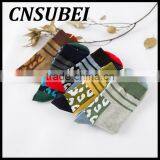 Customized Autumn Winter Mens Personality Warm Small Dot Mosaic Stripe High Tube Combed Cotton Tube Socks thumbnail-2