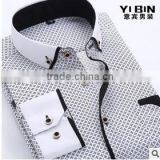 In Stock China Shirt Manufacturer Full Size Printing Long Sleeve Fashionable Fancy Printed Rounded Hem Cotton T-shirt thumbnail-1